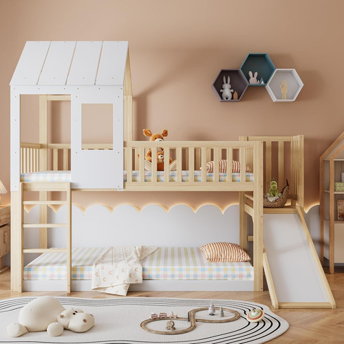 Letto castello con scala - castello,